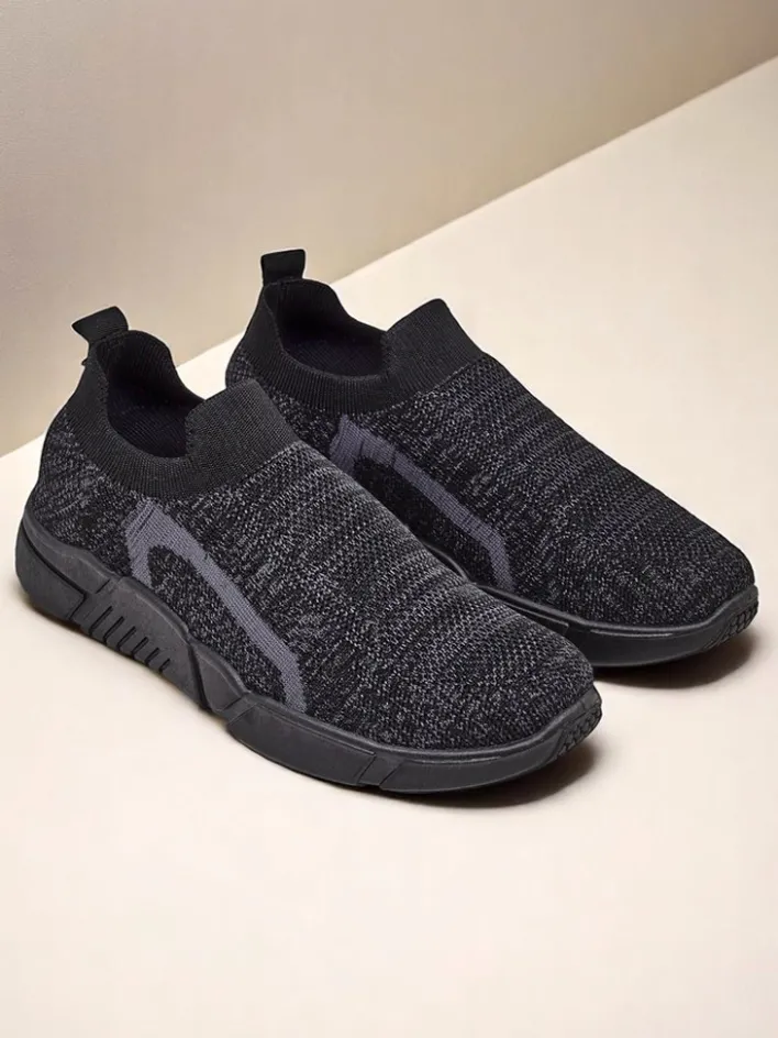 Sportowe|Bieganie, Ćwiczenia I Trening^Royalfashion Wsuwane damskie materiałowe buty sportowe Vena czarny