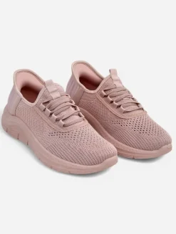 Ugc|Bieganie, Ćwiczenia I Trening^Royalfashion Wsuwane damskie materiałowe buty sportowe Arrate różowy