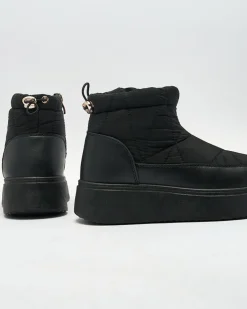 Śniegowce|Botki Z Grubym Ociepleniem^Royalfashion Wsuwane śniegowce damskie w m kolorze Armeda czarny
