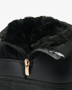 Śniegowce|Botki Z Grubym Ociepleniem^Royalfashion Wsuwane śniegowce damskie w m kolorze Armeda czarny