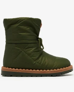 Śniegowce|Botki Z Delikatnym Ociepleniem^Royalfashion Wsuwane śniegowce damskie w kolorze m Nevonsis zielony