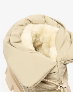 Śniegowce|Botki Z Grubym Ociepleniem^Royalfashion Wsuwane śniegowce damskie w jasnom kolorze Sadella brązowy