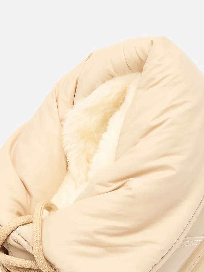 Śniegowce|Botki Z Grubym Ociepleniem^Royalfashion Wsuwane śniegowce damskie w m kolorze Dabenda beżowy