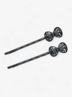 Akcesoria Do Włosów^Royalfashion Wsuwki do włosów z kokardką Bella Fiocchi gołębi szary