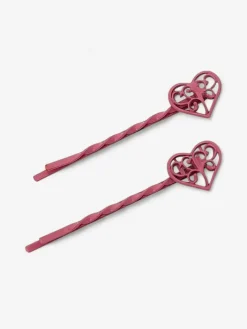 Akcesoria Do Włosów^Royalfashion Wsuwki do włosów z serduszkami różowy