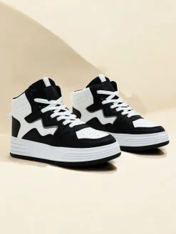 Sneakersy^Royalfashion Wysokie damskie buty sportowe Quiedy czarny