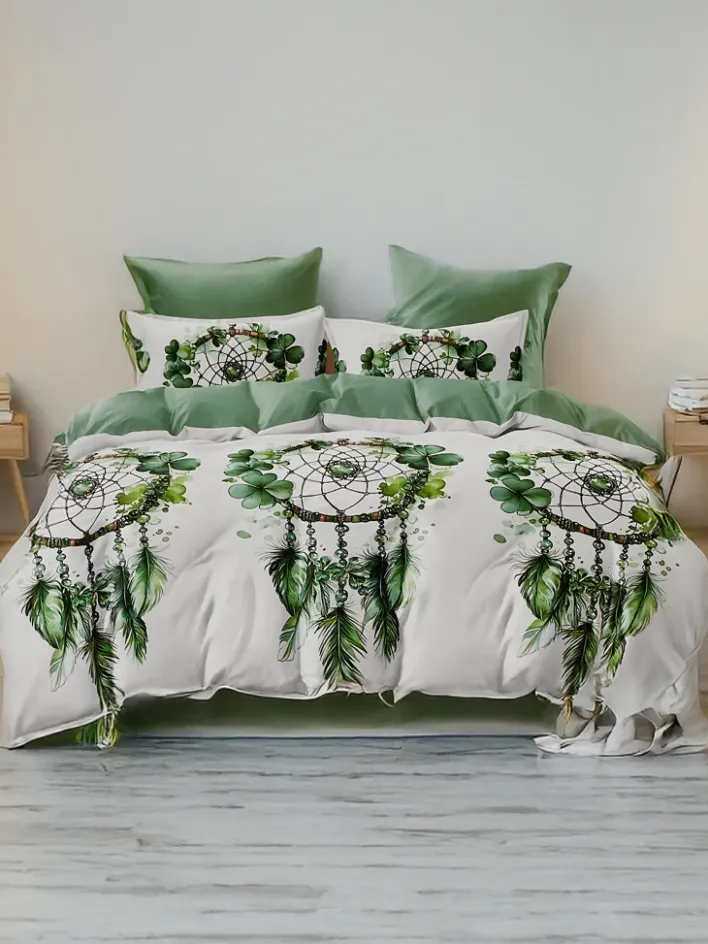 180 X 200 Cm^Royalfashion Wzorzysta pościel 180x200 komplet 3 CZĘŚCI