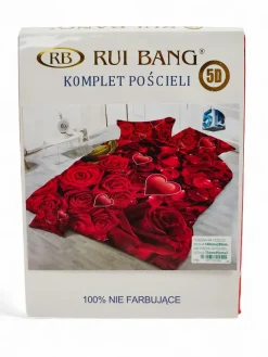 180 X 200 Cm^Royalfashion Wzorzysta pościel 180x200 komplet 3 CZĘŚCI