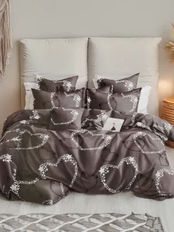 180 X 200 Cm^Royalfashion Wzorzysta pościel 180x200 komplet 3 CZĘŚCI