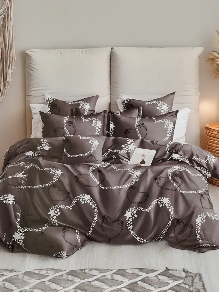 180 X 200 Cm^Royalfashion Wzorzysta pościel 180x200 komplet 3 CZĘŚCI