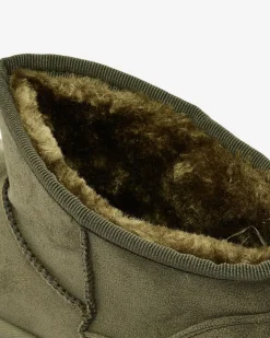 Śniegowce|Botki Z Delikatnym Ociepleniem^Royalfashion Zielone buty śniegowce damskie na platformie Ersinella zielony