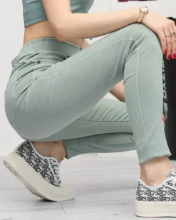 Legginsy / Tregginsy^Royalfashion Zielone tregginsy damskie zielony