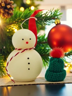 Dekoracje I Ozdoby|Artykuły Chemiczne^Royalfashion Świąteczna świeca zapachowa Śnieżny Bałwanek