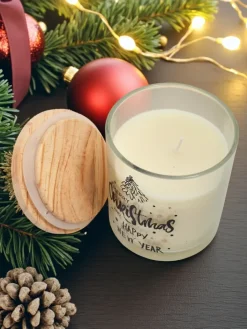 Dekoracje I Ozdoby|Artykuły Chemiczne^Royalfashion Świąteczna świeca zapachowa Merry Christmas Happy New Year